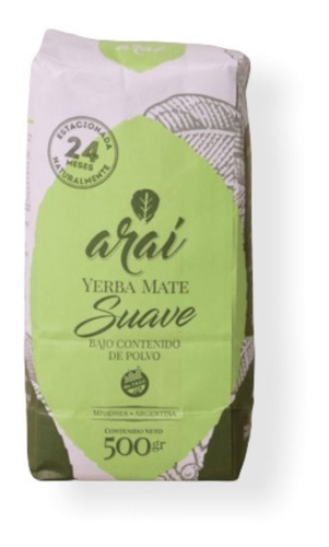 Yerba Mate Araí Suave 500 Gr.