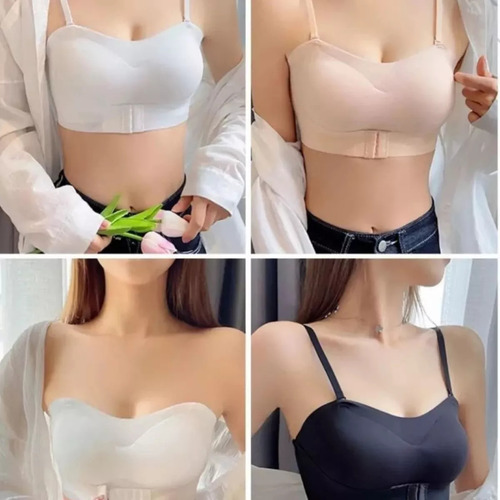 Sujetador Invisible Con Hebilla Frontal Para Mujer, Ropa Int