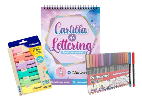 Kit Aprendizaje Lettering Primavera X 3 Piezas