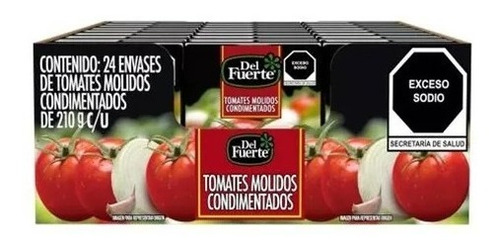 Tomates Molidos Condimentados Del Fuerte 24 Pzas 210 G C/u