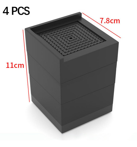 Elevador De Muebles Protector De Piso De Los 7.8x7.8x11cm