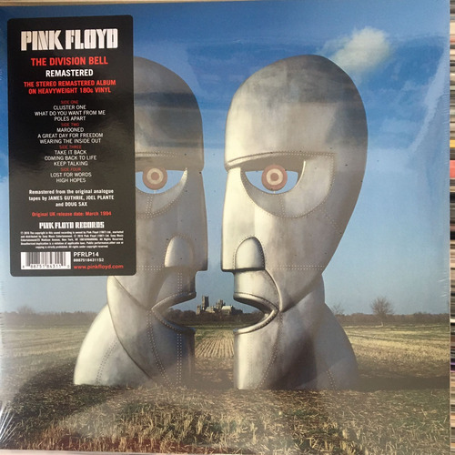 Pink Floyd Division Bell Vinilo 2 Lp Remastered 2016 Gilmour