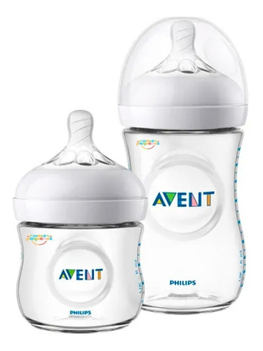 Imagem 1 de 2 de Kit Mamadeiras Linha Pétala 125ml E 260ml Avent