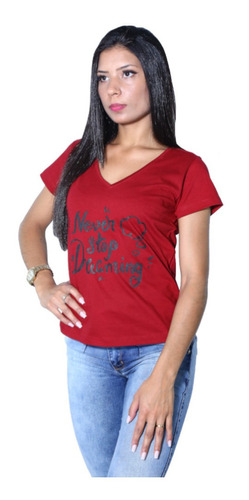 Camiseta Heide Ribeiro Never Stop Dreaming Top