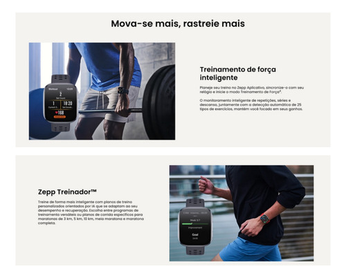 Smartwatch Amazfit Bip 6 Gps Tela Amoled 1,97 Preto