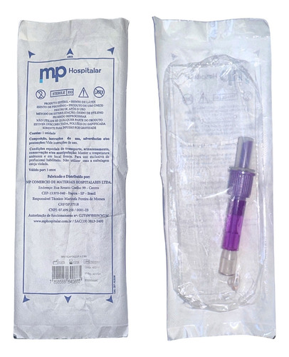 Max Adaptador 4.0mm Mp Hospitalar Dieta Enteral - 10 Uni