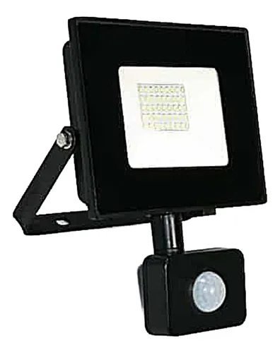 Foco Proyector De Area Led Con Sensor 50w Sec Exterior