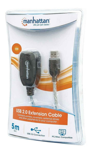 Cable Extension Usb 2.0 Manhattan 519779