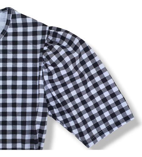 Blusinha Manga Princesa Bufante Prega Moda Verão Feminina
