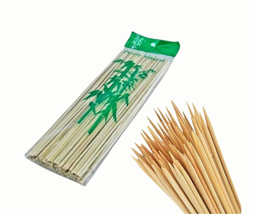 Brochetas De Bambú Palitos De Madera 255 Piezas