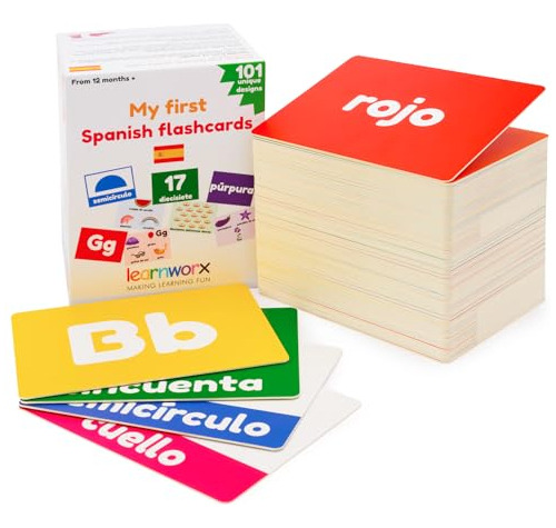 Spanish Flash Cards For Kids And Toddlers - 101 Cards - 202