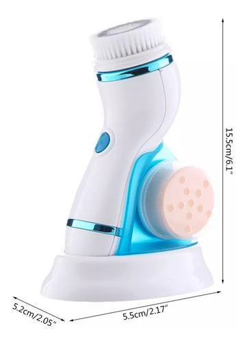 Imagen 7 de 9 de Masajeador Limpiador Facial Impurezas Maquillaje 4en1 Crazy