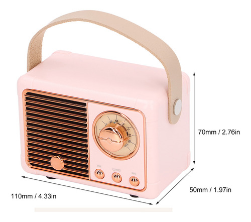 Altavoz Inalámbrico Portátil Mini Compact Retro Support Radi