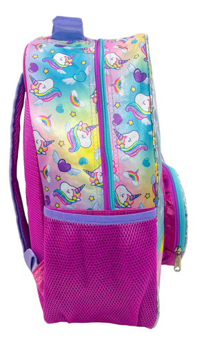 Mochila Unicornio Onix Charms Original Primaria Ruz