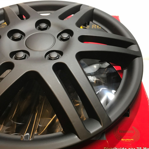 Imagen 3 de 8 de Tazas Ruedas Llantas 14 Deportivas Tuning.x4 Negro Mate M254
