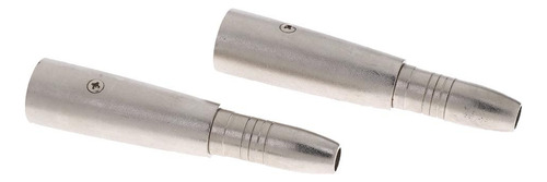 6 Adaptador De Xlr A Jack Mono 35mm - Conector 6 Piezas