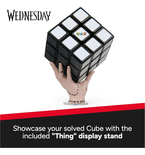 Rubiks Cube, Wednesday Cube, Greyscale Wednesday Collectibl