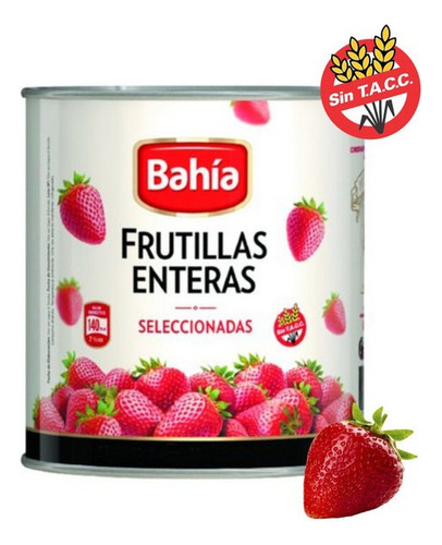 Frutillas Enteras En Lata Bahia X 520gr.