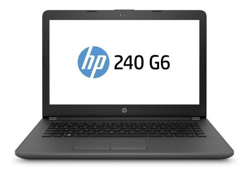 Notebook HP 240 G6 negra 14", Intel Core i3 7020U  4GB de RAM 1TB HDD, Intel HD Graphics 620 60 Hz 1366x768px FreeDOS