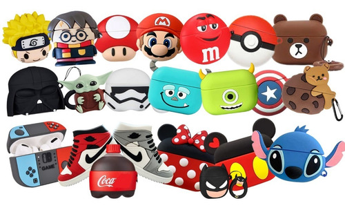 Imagen 8 de 8 de Funda Para AirPods Pro Muchos Modelos + Accesorios 6 En 1