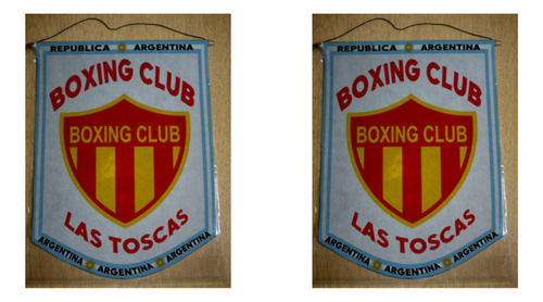 Banderin Grande 40cm Boxing Club Las Toscas