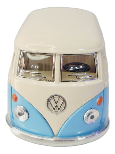 Miniatura Vw Kombi 1963 Pickup Metal Kinsmart Fricção 1:34 Azul-claro