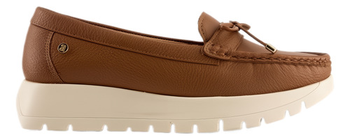 Zapatillas Formal 3687826ve Punta Redonda Elevado Marrón