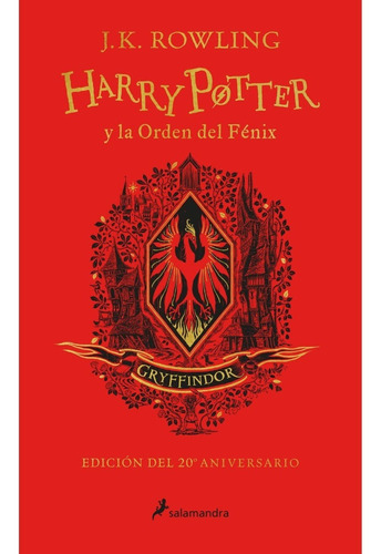 Harry Potter Y La Orden Del Fénix 20 Aniversario Gryffindor