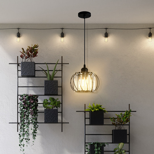 Lámpara De Pared Para Colgar, Estilo Simple, Alambre, Modern