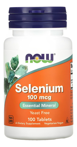 Selênio 100mcg Selenium 100 Talets Sabor Sem Sabor