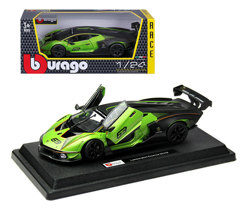 Maqueta De Coche Burago Lamborghini Essenza Scv12 A Presión