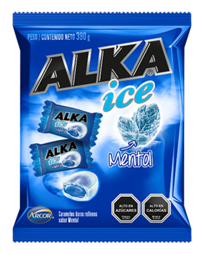 Caramelo Alka Ice Mentol 100.uni