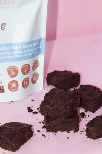 Harina Brownies Con Chocolate Sin Azúcar Soana 400g