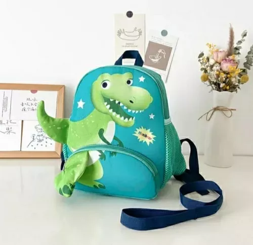 Mochila infantil para guardería, niños y niñas, mochila escolar unisex,  bonita y agradable (dinosaurio, verde) Sailing Electrónica