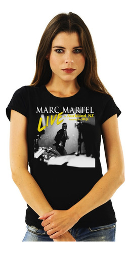 Polera Mujer Marc Martel Live In Auckland Rock Impresión Dir
