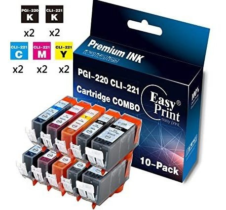 10-pack (2x Grande Bk + 2x Pequeño Bk + 2x 2x + Cian Magenta