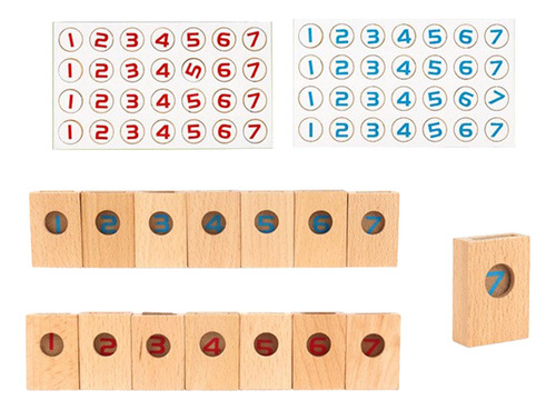 Juego De Azulejos Numéricos, Bloques De Cubos Numéricos,