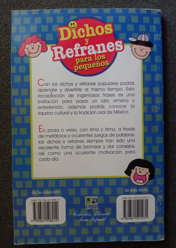 Dichos Y Refranes Para Los Pequeños - Josefina Torres Pachec (Usado)