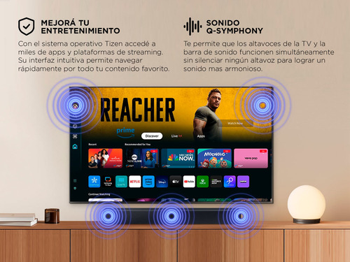 Smart Tv Samsung 55 Pulgadas Qled 4k Tizen Os Diseño Airslim