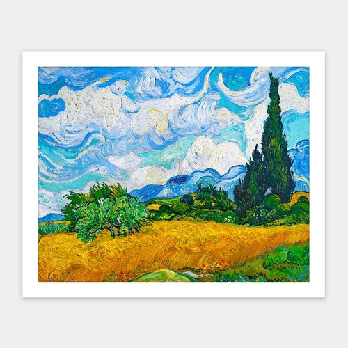 Rompecabezas Pintoo Van Gogh - Campo De Trigo Con Cipreses