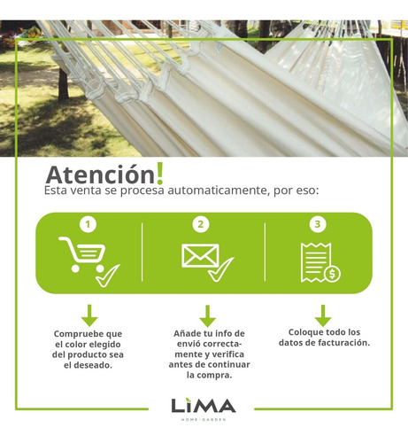 Imagen 3 de 4 de Hamaca Paraguaya 2 Plazas Calidad Premium Agarre Reforzado