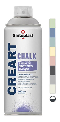 Aerosol Tizado Azul Medianoche Creart Chalk Sinteplast G P