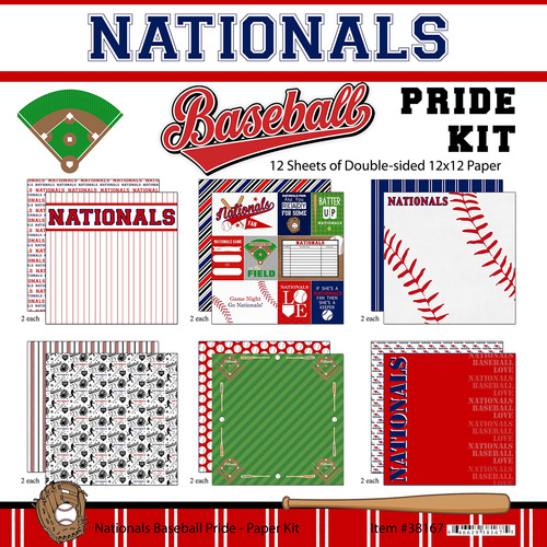 Scrapbook Customs Nationals Pride Kit Beisbol