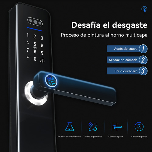Cerradura Electrónica Digital Inteligente Wifi Tuya App Con Cámara Espesor De La Puerta Recomendado 40-65mm Derecha/lzquierda
