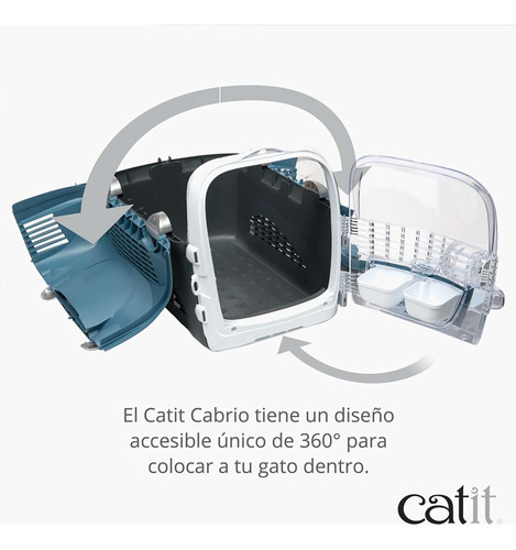 Cat It Cabrio Kennel Moderno Transportador Para Gatos Azul