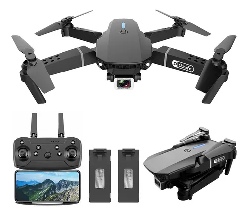 comprar Mini Drone Ourlife AK Air2 Negro Con Dual Cámara 4K 2.4GHz Giro 360 Con 2 Baterías Y Protector De Hélices
