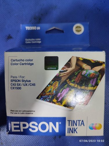 Cartucho Color T039020 Epson Stylus C43sx Ux C45 Cx1500 Cs