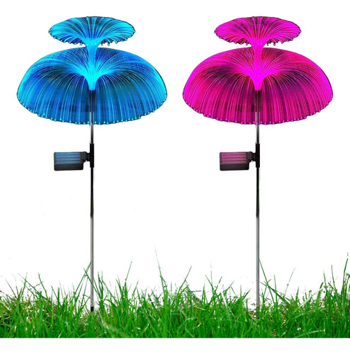 Luces Solares De Medusas Que Cambian De Color Paquete De 2 L
