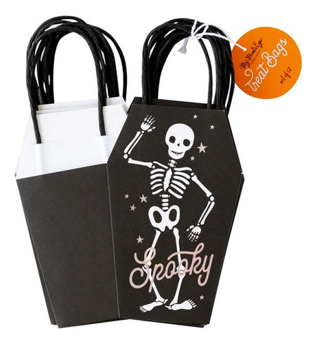 Paquete De 12 Bolsas De Halloween Para Cotillón