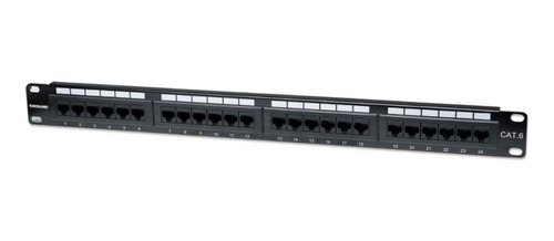 Panel De Parcheo Intellinet 520959 Cat 6 / 24 Puertos